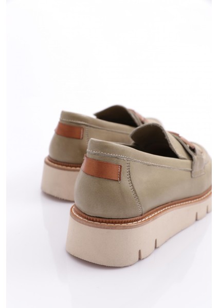 D24YA-3205 Kadın Deri Loafer Ayakkabı
