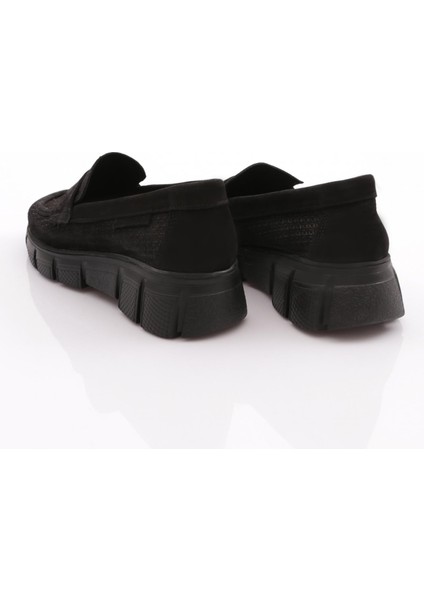 D24YA-3910 Kadın Deri Loafer Ayakkabı modelleri