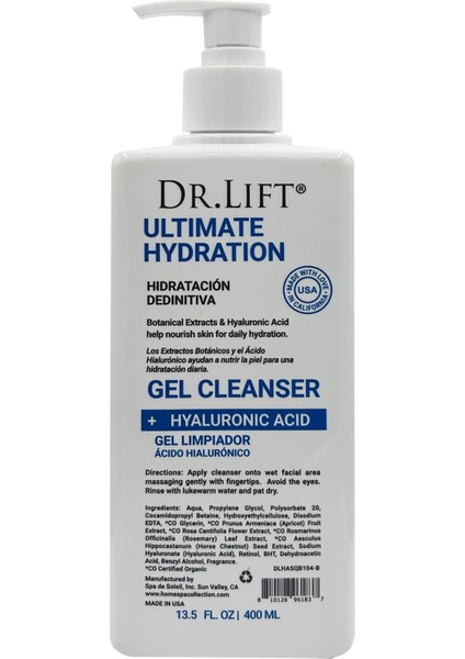 Dr.Lift Hyaluronic Acid Yüz Temizleme Jeli 400ml