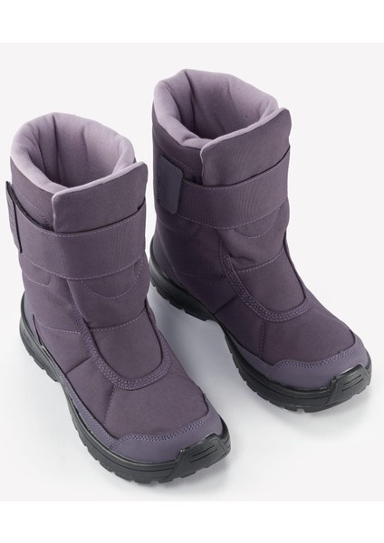 Quechua Çocuk Su Geçirmez Outdoor Kar Botu - Gri / Mor - SH100