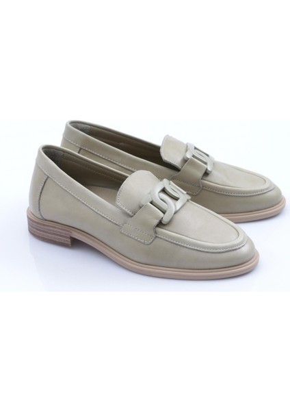 D24YA-3235 Kadın Deri Loafer Ayakkabı