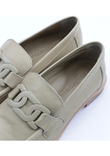 D24YA-3235 Kadın Deri Loafer Ayakkabı