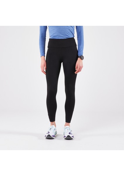 Kalenji Kadın Koşu Taytı - Siyah - KIPRUN Run 100 Warm