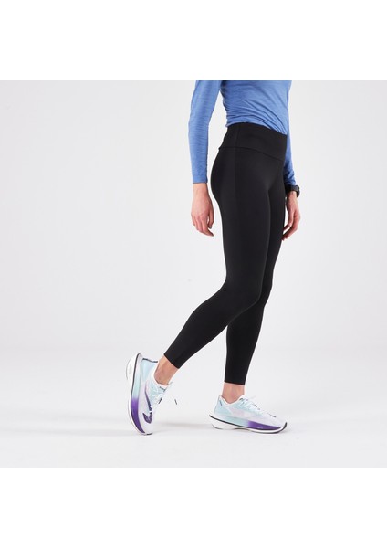 Kalenji Kadın Koşu Taytı - Siyah - KIPRUN Run 100 Warm