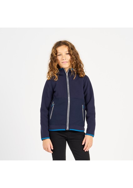 Tribord Çocuk Sıcak Tutan Yelkenli Poları - Lacivert/Mavi - Sailing 500