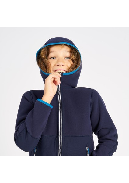 Tribord Çocuk Sıcak Tutan Yelkenli Poları - Lacivert/Mavi - Sailing 500 fiyatları