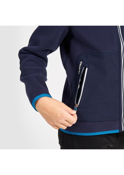 Tribord Çocuk Sıcak Tutan Yelkenli Poları - Lacivert/Mavi - Sailing 500 indirimleri