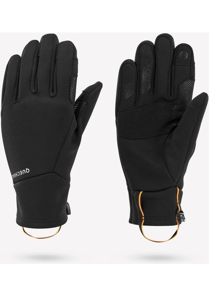 Quechua Çocuk Outdoor Dokunmatik Eldiven - Siyah - 6/14 Yaş - SH500 Mountain Strech
