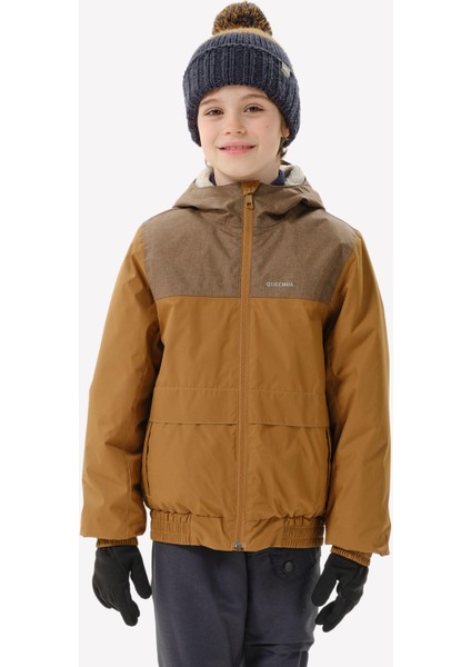 Çocuk Outdoor Kar Montu/kışlık Mont - 7/15 Yaş - Kahverengi - SH100 -3,5 °c