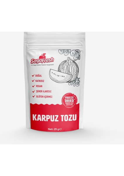 Dondurularak Kurutulmuş Karpuz Tozu 25G