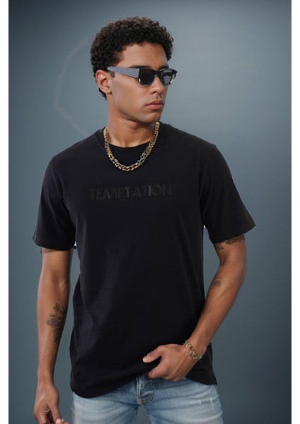 Erkek Enjeksiyon Baskılı Regular Fit Penye Tişört 1002 fırsatları