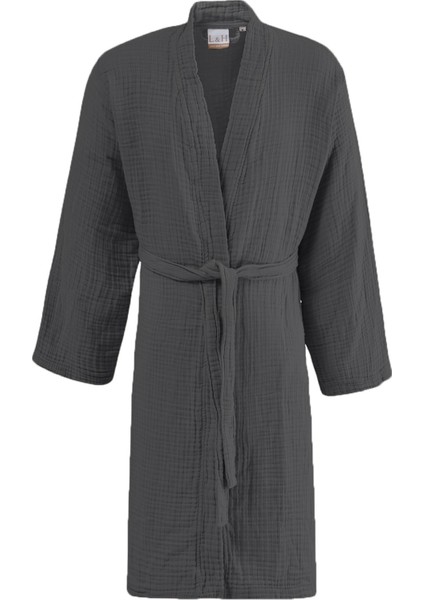 Unisex , 4 Kat Müslin Sabahlık / Bornoz /kimono