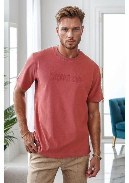 Erkek Enjeksiyon Baskılı Regular Fit Penye Tişört 1002 fiyatları