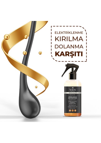 2'li Vegan Saç Spreyi - Biberiyeli Saç Bakım Suyu - 7 Doğal Aktifli - Keratin ve Kolajen İçerikli Set