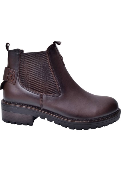 D24KA-1790 Kahve Kadın Deri Bot