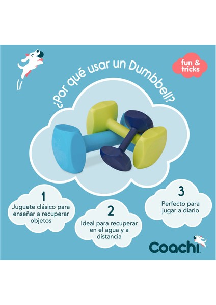 Dambıl Coachi Antrenman Dumbbell Mavi L Plastik (Yurt Dışından)