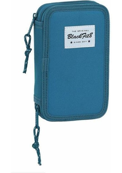 Ikili Kalem Kutusu Blackfit8 M854 Mavi 12,5 x 19,5 x 4 cm (28 Parça) (Yurt Dışından)
