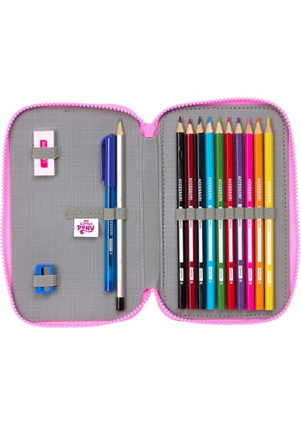 Ikili Kalem Kutusu My Little Pony Magic Pembe Turkuaz 12,5 x 19,5 x 4 cm 28 Parça (Yurt Dışından)