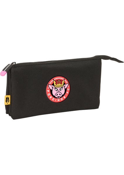 Üçlü Her Şeyi Taşıyan Kings League Porcinos Siyah 22 x 12 x 3 cm (Yurt Dışından)