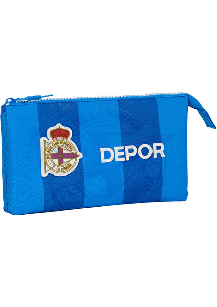 Üçlü Her Şeyi Taşıyan R. C. Deportivo De La Coruña Mavi 22 x 12 x 3 cm (Yurt Dışından)