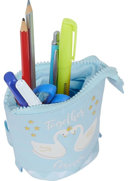 Kalemlik Kılıfı Glow Lab Cisnes Açık Mavi 8 x 19 x 6 cm (Yurt Dışından)