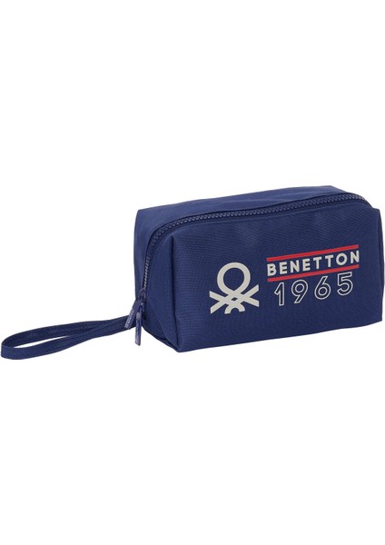 Okul Çantası Benetton Varsity Gri Lacivert 22 x 10 x 10 cm (Yurt Dışından)