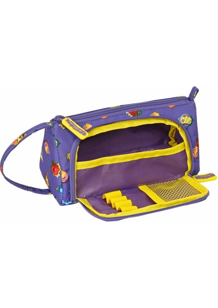 School Case Superthings Kazoom'un Koruyucuları Sarı Mor 20 x 11 x 8,5 cm (Yurt Dışından)