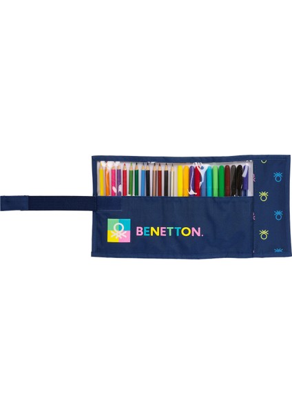 Kalem Kutusu Benetton Cool Lacivert 7 x 20 x 7 cm Rulo 27 Parça (Yurt Dışından)