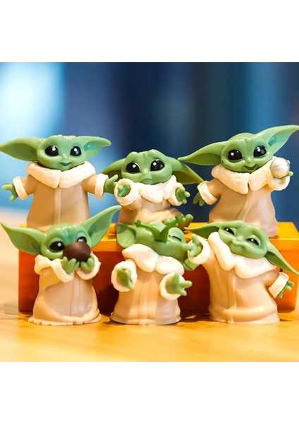 Baby Yoda Grogu The Mandalorian 6'lı Set Yıldız Savaşları Vip Serisi Özel Takım