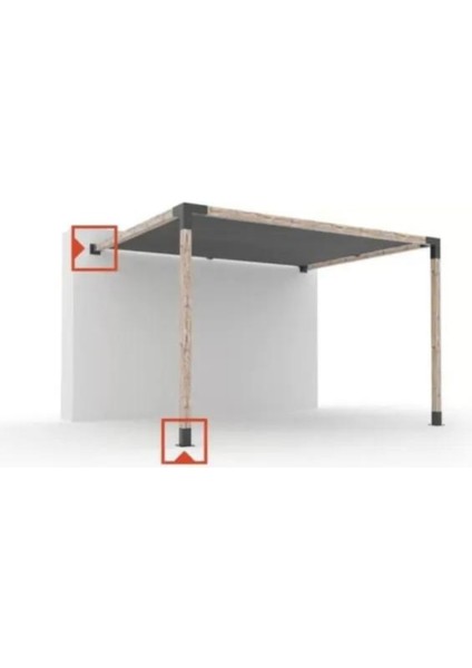 Pergola Yer ve Duvar Bağlantı Ayağı