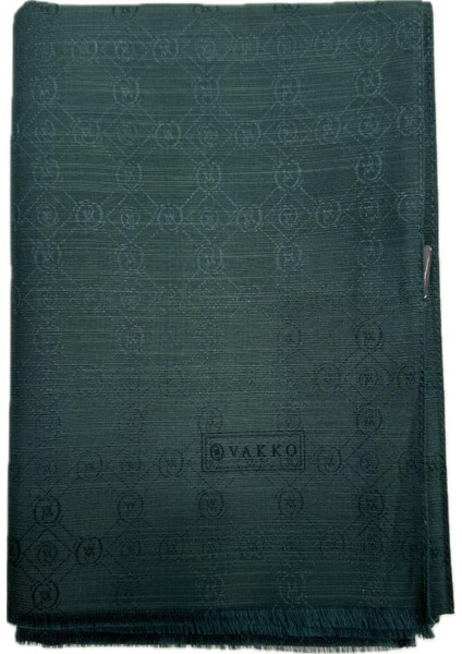 Pamuk Ipek Monogram Şal 40752-NEFTI