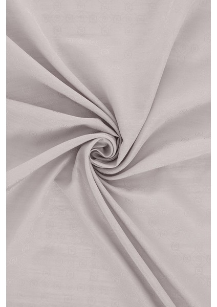 Pamuk Ipek Monogram Şal 40752-AÇIK Gri