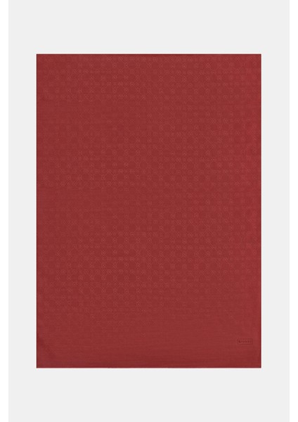 Pamuk Ipek Monogram Şal 40752-BORDO