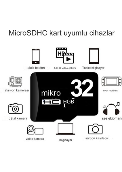 Blue Inter 32 GB Micro Sd Kart + Adapter