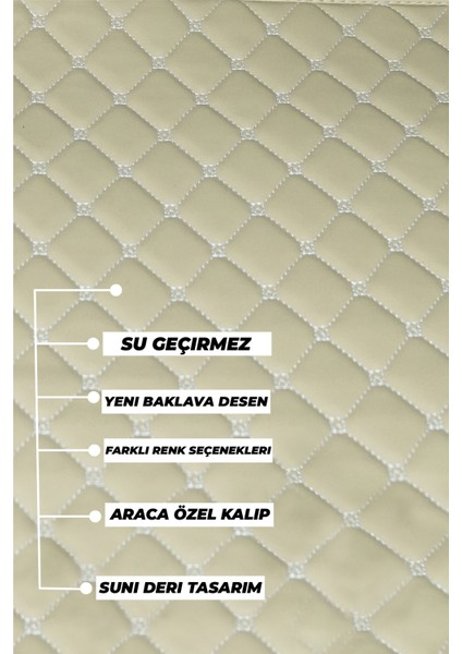 A3 Sedan (2013-2020)BİREBİR Uyumlu Aracaözel 7dhavuzlu Deri Paspas fırsatları