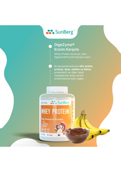 Whey Protein Muz&Çikolata Aromalı 30 Porsiyon (25 G Protein)