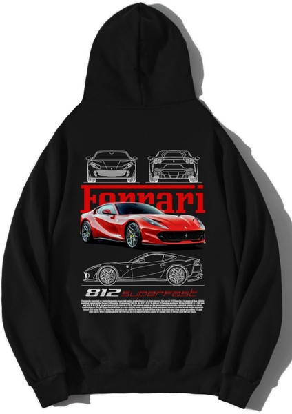 Unisex Oversize Ferrari 812 Superfast Hoodie