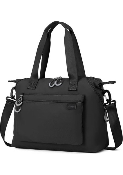 Ekstra Hafif Kumaş Kadın Omuz Çantası 2022-3139 Siyah modelleri