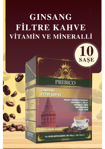 Prebıco Ginseng Filter Coffee 150 gr