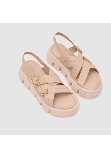 Kadın Comfort Sandalet [060186], Bej, 39 fırsatları
