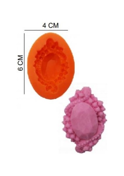 Şeker Hamur Kalıbı Silikon Çerçeve 4 x 6 cm