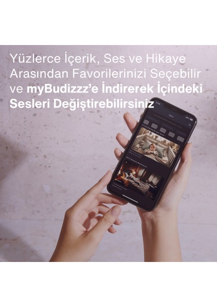 Mybudizzz Uyku ve Rutin Asistanı | 0-6 Yaş Uyku Arkadaşı Açık Mavi