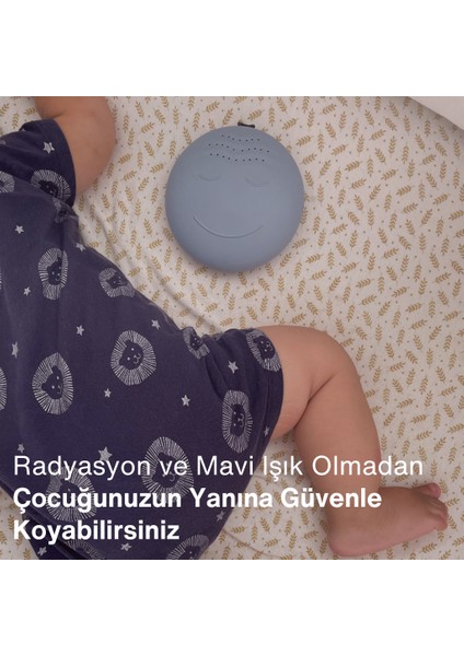 Mybudizzz Uyku ve Rutin Asistanı | 0-6 Yaş Uyku Arkadaşı Açık Mavi