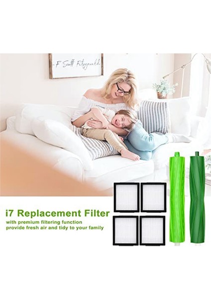 Ana Fırça Yan Fırça Filtresi Yedek Parçalar Irobot Roomba I7 I7+/ı7 Plus J7 E5 E6 E7 I, E &j Robot Süpürge (Yurt Dışından) fırsatları