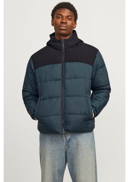 Jack & Jones Jjmoon Hood Puffer Erkek Mont 12256882