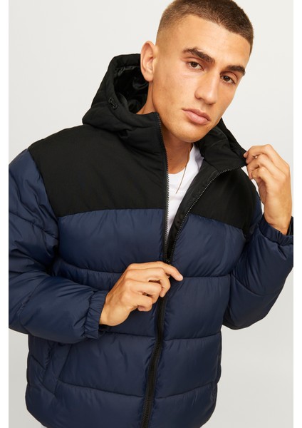 Jack & Jones Jjmoon Hood Puffer Erkek Mont 12256882