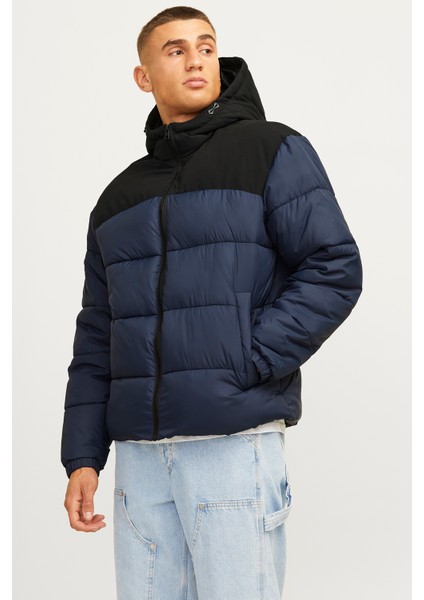 Jack & Jones Jjmoon Hood Puffer Erkek Mont 12256882