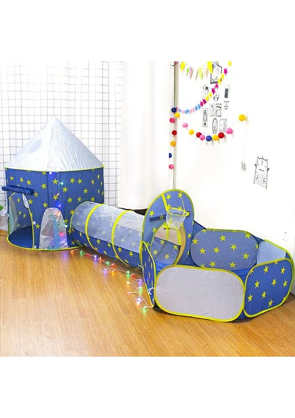 3'ü 1 Arada Çocuk Çadırı-Taşınabilir Kamp Alanı,top Oyunları ve Tarama Tüneli ile Eğlenceli Oyun Evi fiyatları