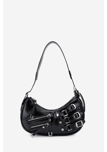 Kadın Vegan Siyah Omuz Çanta 921 26878 Bn Canta SK24-25 Black