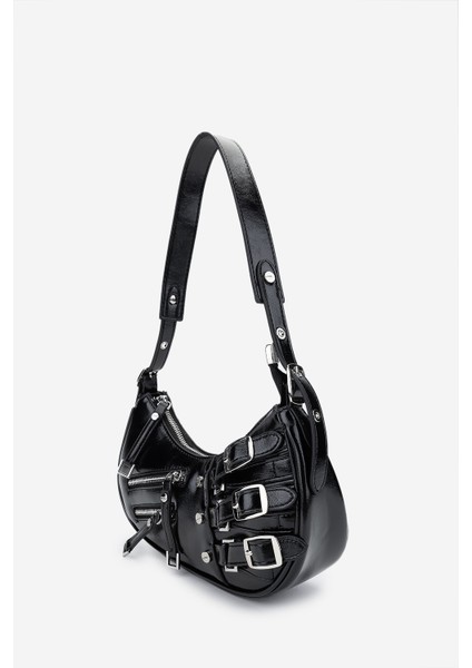 Kadın Vegan Siyah Omuz Çanta 921 26878 Bn Canta SK24-25 Black